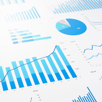 Pie charts, bar graphs, and other diagrams showing off data from Superior's ESG report